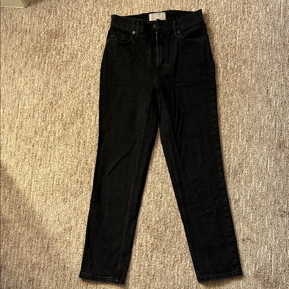 Everlane The Original Cheeky Jean in Black Size 25 Regular